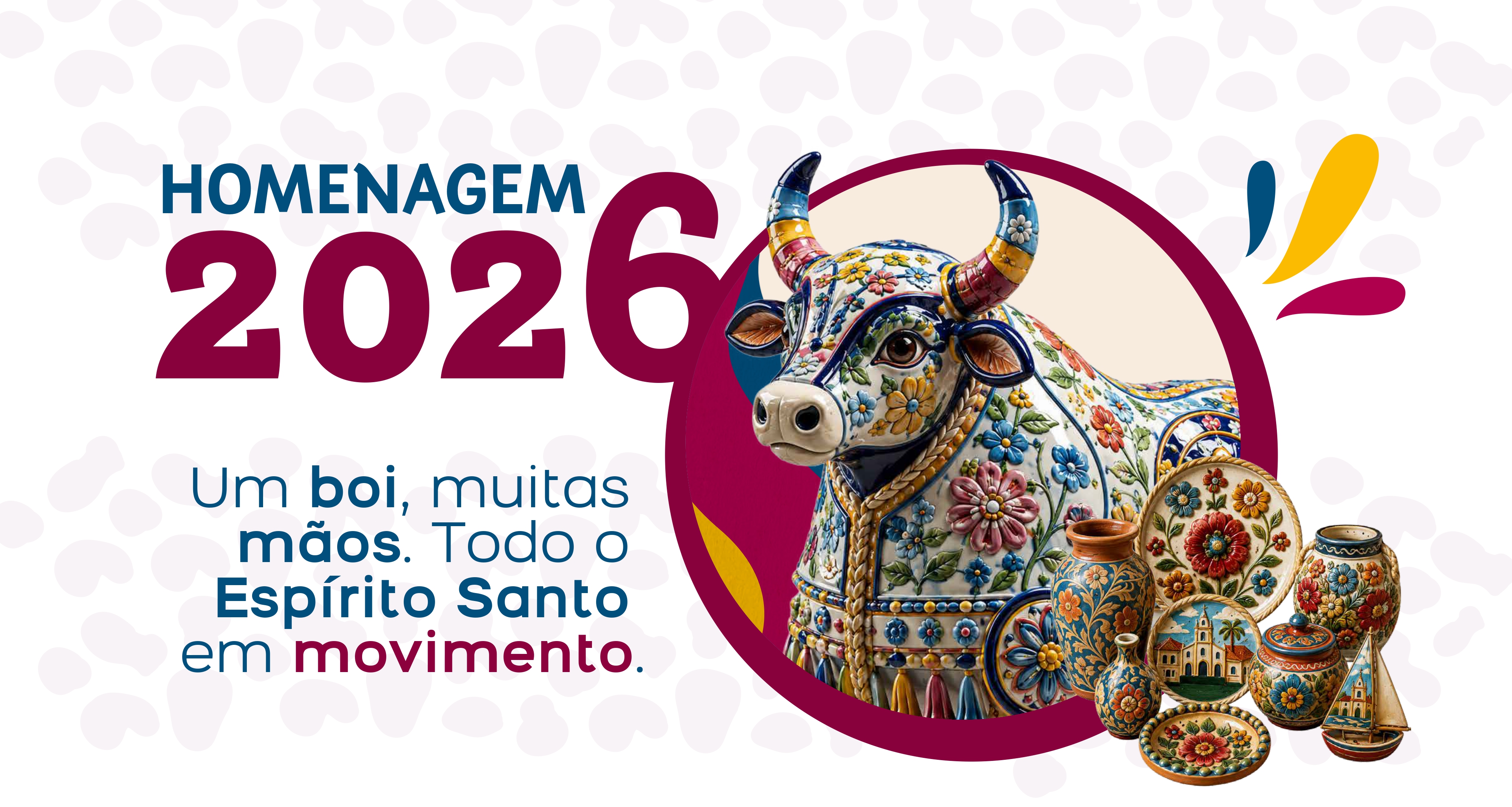 Homenagem 2026 — Um boi, muitas mãos. Todo o Espírito Santo em movimento.